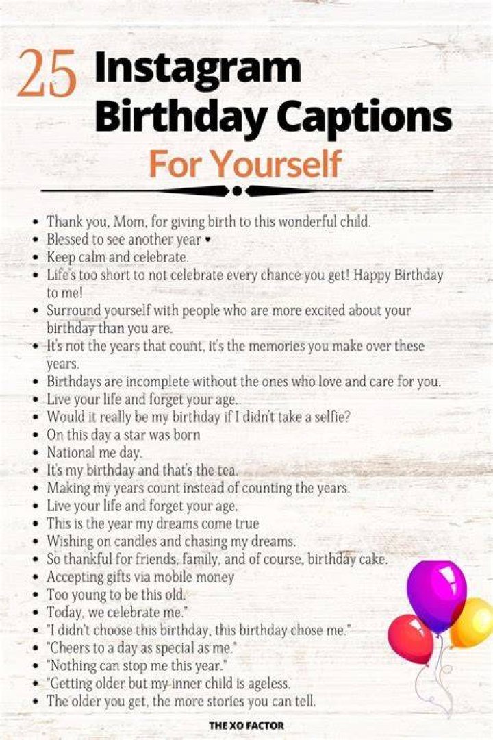 Birthday Captions Instagram For Yourself The Cake Boutique