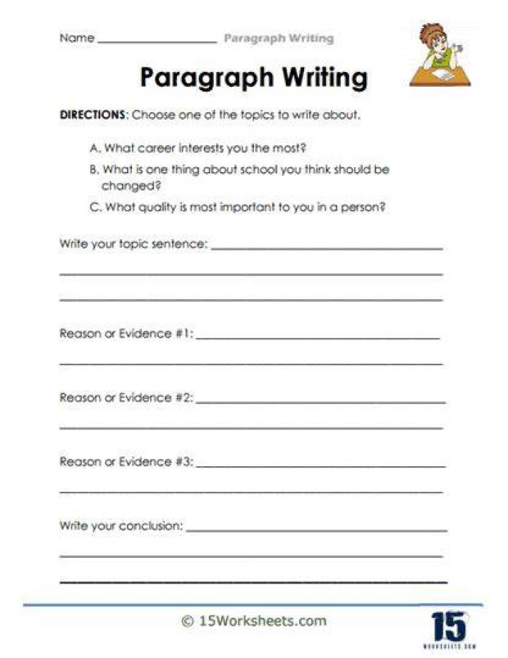 English worksheets paragraph about my best friend