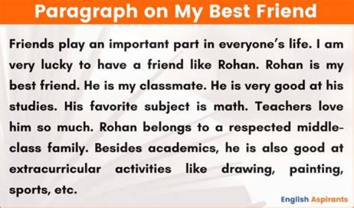 My best friend paragraph. 75 Cute And Long Paragraphs For Best Friends